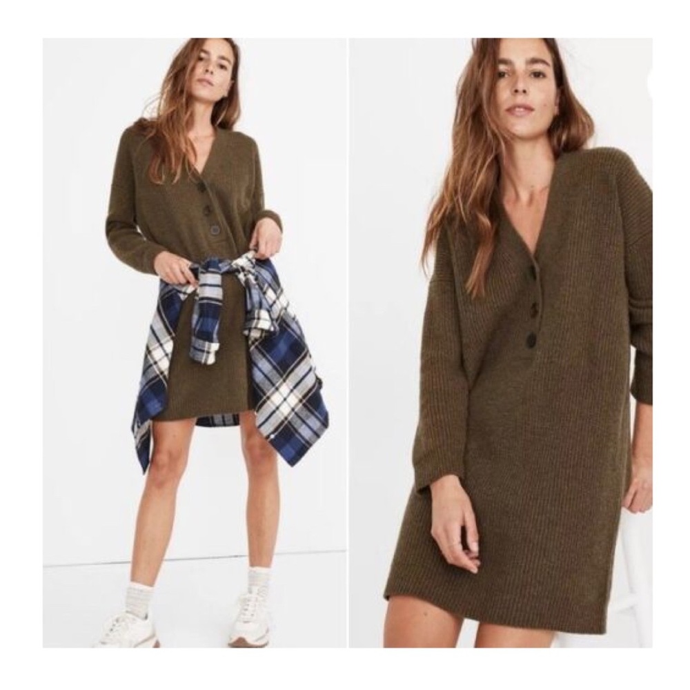 Madewell Henley Sweater Dress